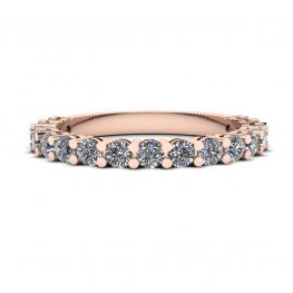 Ring mit 17 Diamanten aus 18 Karat Roségold