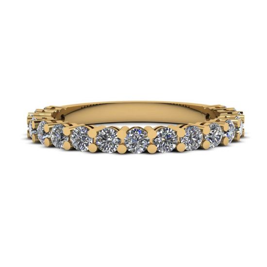 Ring mit 17 Diamanten aus 18 Karat Gelbgold, Bild 1