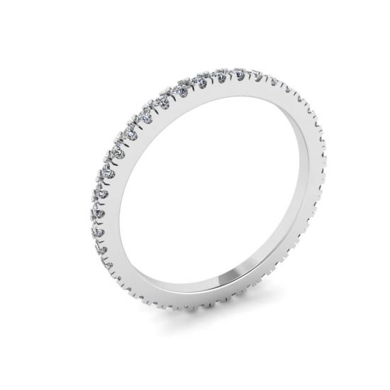 Klassischer, zierlicher Diamant-Eternity-Ring,  Bild vergrößern 4
