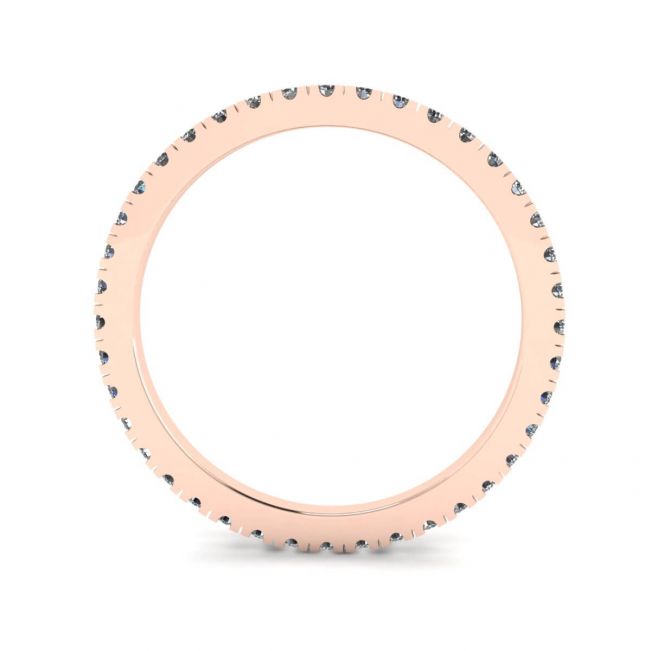 Klassischer, zierlicher Diamant-Eternity-Ring aus 18 Karat Roségold - Foto 1