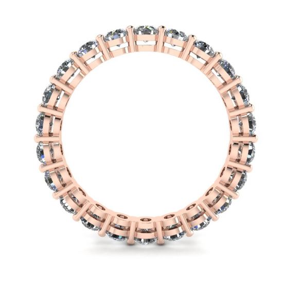Klassischer 3 mm Diamant-Eternity-Ring aus Roségold, More Image 0