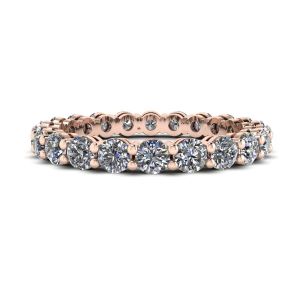 Klassischer 3 mm Diamant-Eternity-Ring aus Roségold