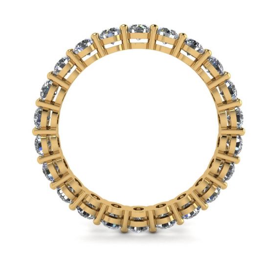 Klassischer 3 mm Diamant-Eternity-Ring aus Gelbgold,  Bild vergrößern 2