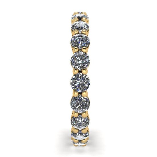 Klassischer 3 mm Diamant-Eternity-Ring aus Gelbgold, More Image 1