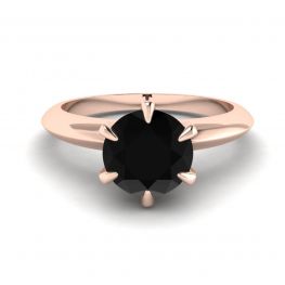 Verlobungsring Roségold 1 Karat Schwarzer Diamant 2980R Verlobungsring Roségold 1 Karat Schwarzer Diamant 2980R