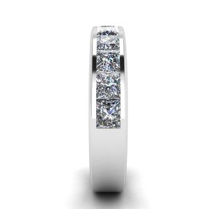 Eternity-Diamantring im Princess-Schliff aus Weißgold - Foto 2