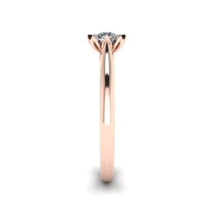 Lotus-Diamant-Verlobungsring aus Roségold - Foto 2