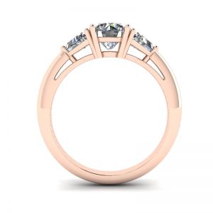 Ring mit drei Diamanten aus 18 Karat Roségold - Foto 1