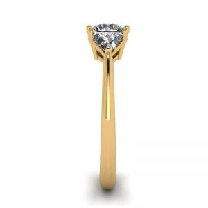 Ring mit drei Diamanten aus 18 Karat Gelbgold - Foto 2