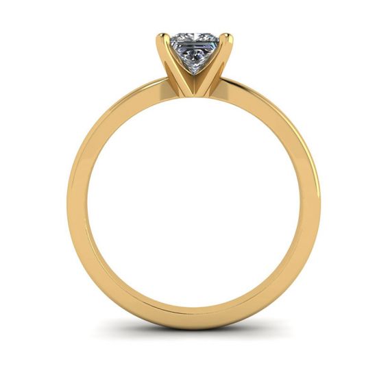 Verlobungsring aus gemischtem Gold mit Prinzessinnendiamant, More Image 0