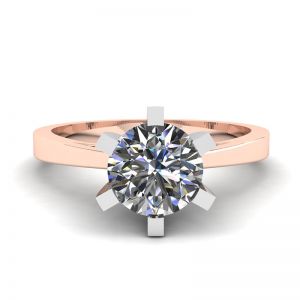 Diamantring aus 18 Karat Roségold zur Verlobung