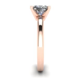 Ovaler Diamantring aus Roségold - Foto 2