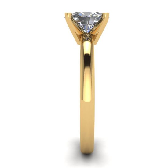 Ovaler Diamantring aus 18 Karat Gelbgold,  Bild vergrößern 3