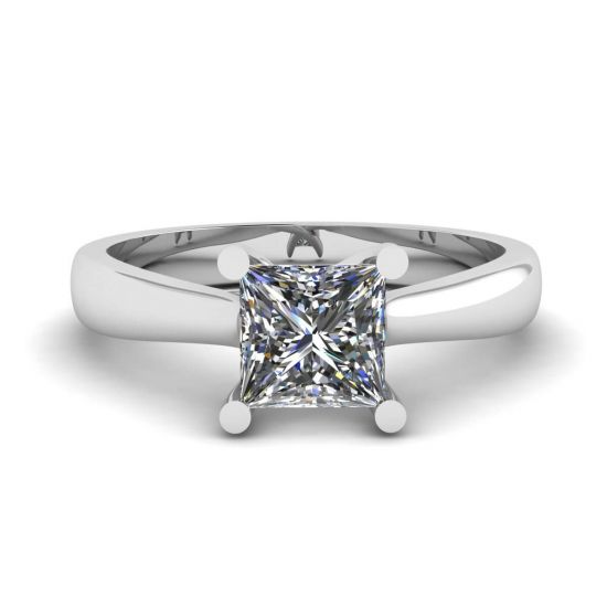 Ring mit quadratischem Diamant, Bild vergrößern 1