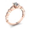 Ovaler Diamantring im romantischen Stil aus Roségold, Bild 4