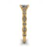 Ovaler Ring im romantischen Stil mit Diamanten aus Gelbgold, Bild 3