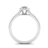 Halo-Diamant-Ring im Ovalschliff, Bild 2
