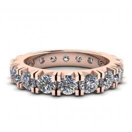 3 Karat Ewigkeitsdiamantband aus 18 Karat Roségold