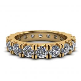 3 Karat Ewigkeitsdiamantband aus 18 Karat Gelbgold
