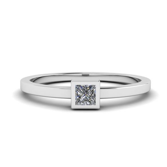 Kleiner Ring mit Prinzessinnendiamant La Promesse, Bild vergrößern 1