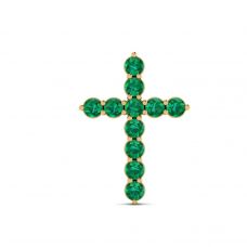 Smaragd-Kreuz-Anhänger