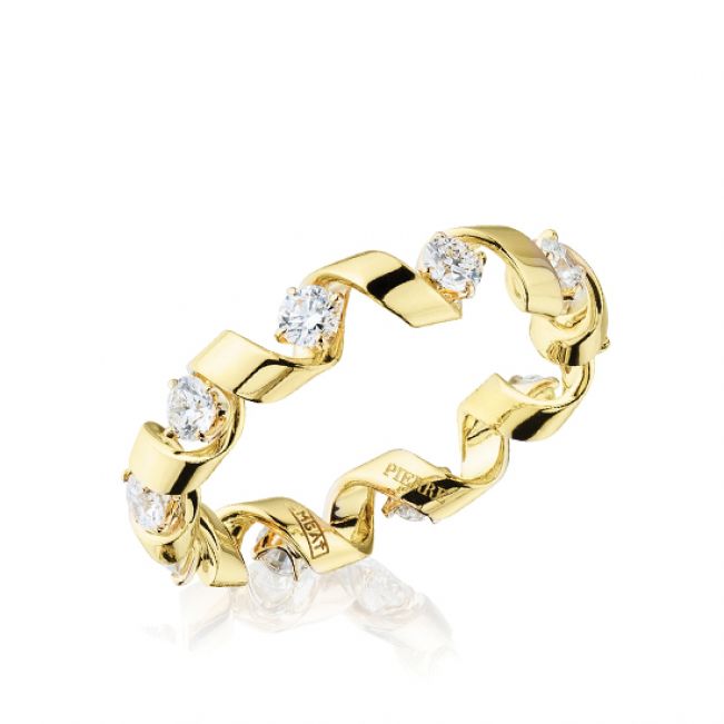 Ring mit 0,64 ct Diamanten aus 18 Karat Weißgold – Ruban-Kollektion - Foto 1