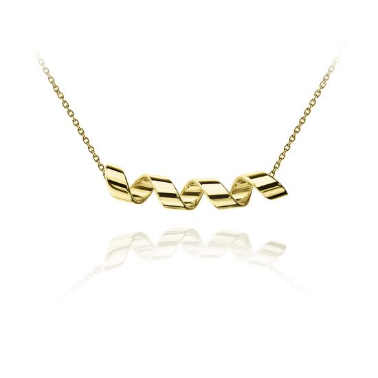 Smile-Halskette aus 18-karätigem Gelbgold – Ruban-Kollektion, Bild vergrößern 1