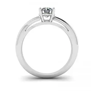 X-Kreuzring mit rundem Diamant - Foto 1