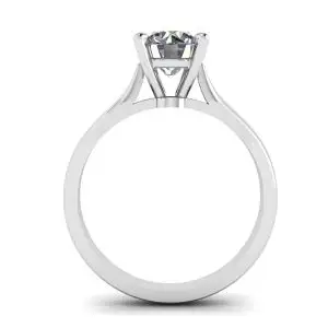 Klassischer Diamantring mit einem Diamanten - Foto 1