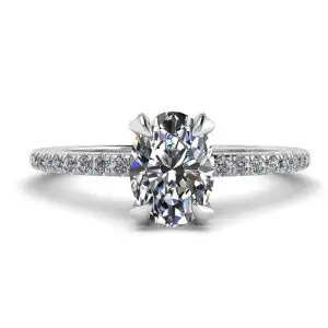 Ovaler Diamantring